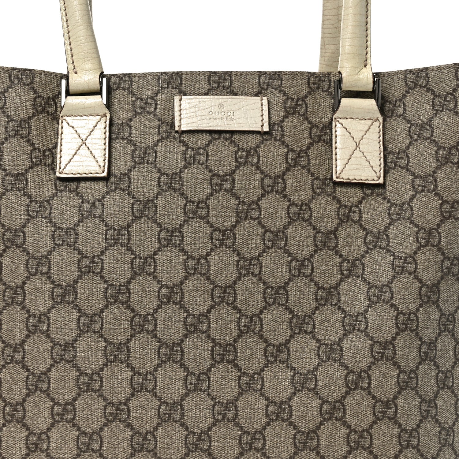 Gucci GG Plus Monogram Small Vertical Tote Off White 8 of 10