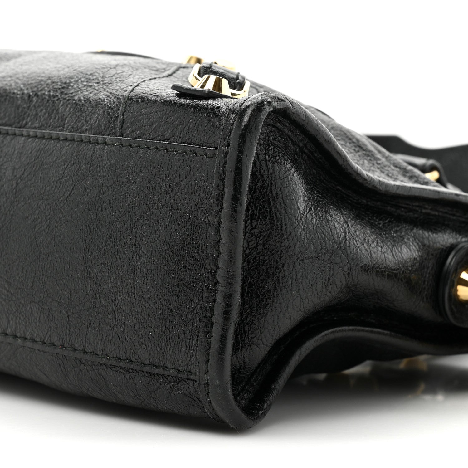 Balenciaga Agneau Classic Gold Hardware Mini City Black 8 of 14