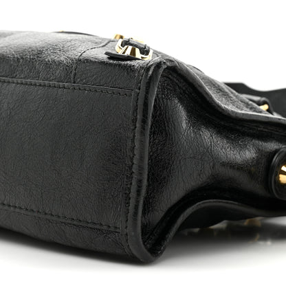 Balenciaga Agneau Classic Gold Hardware Mini City Black 8 of 14