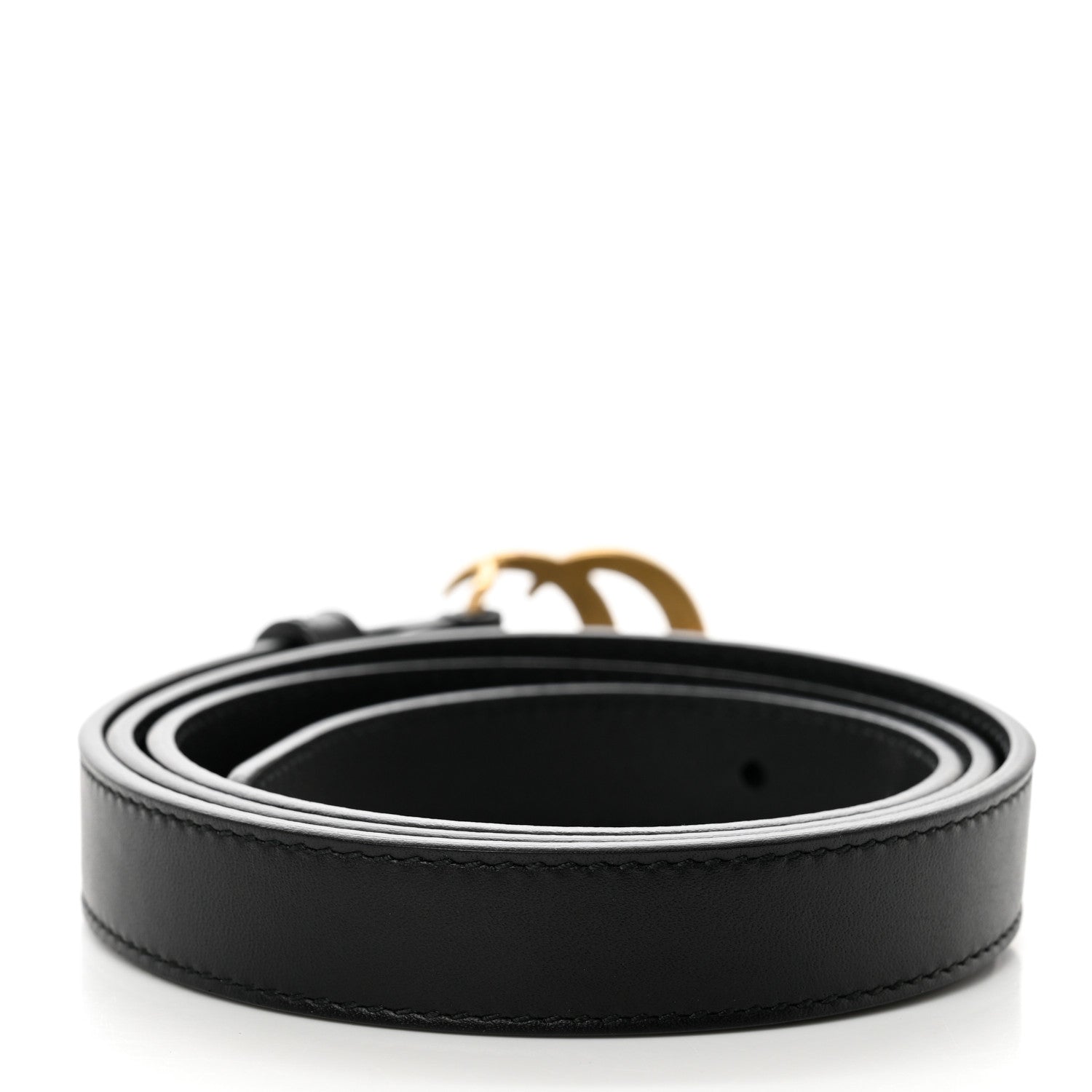 Gucci Calfskin Double G 20mm Belt 85 34 Black 2 of 5