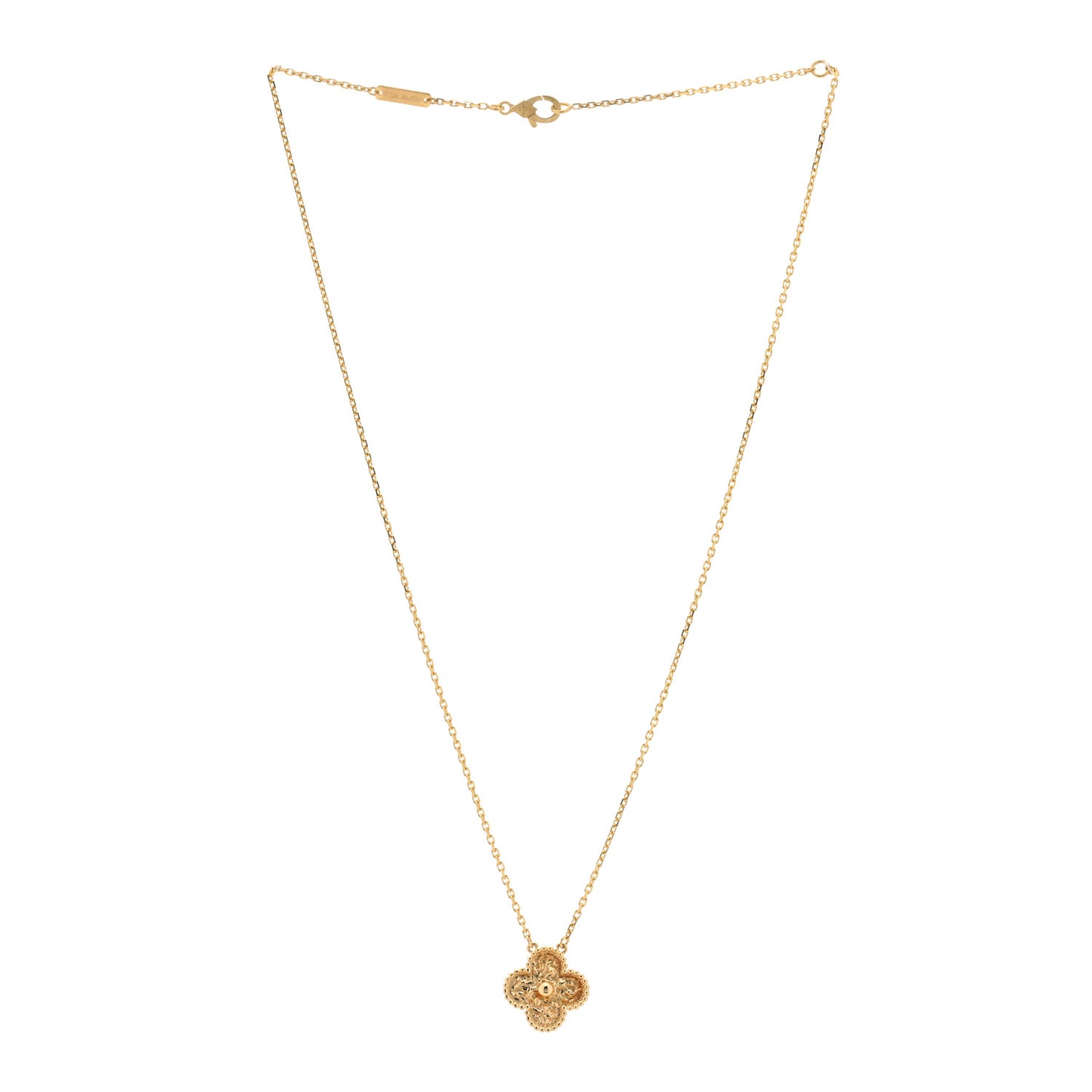 18K Yellow Gold Vintage Alhambra Pendant Necklace
