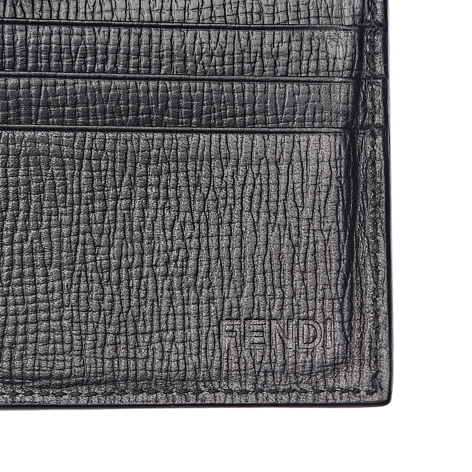 Fendi Zucca Spalmati Bi-Fold Wallet Black 6 of 7