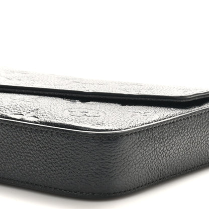 Louis Vuitton Empreinte Pochette Felicie Chain Wallet Black 9 of 9
