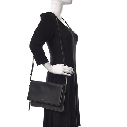 MCM Visetos Corina Crossbody Bag Black 2 of 9