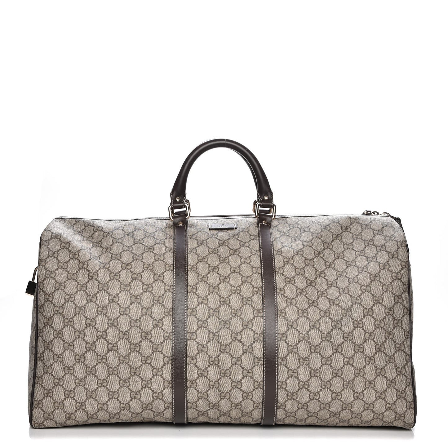 GG Plus Monogram Large Carry On Duffle Bag Brown