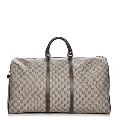Gucci GG Plus Monogram Large Carry On Duffle Bag Brown 1 of 7
