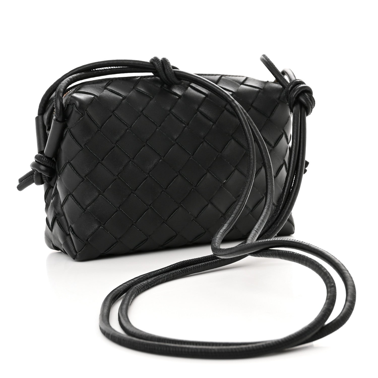 Bottega Veneta Nappa Intrecciato Mini Loop Camera Bag Black 3 of 10