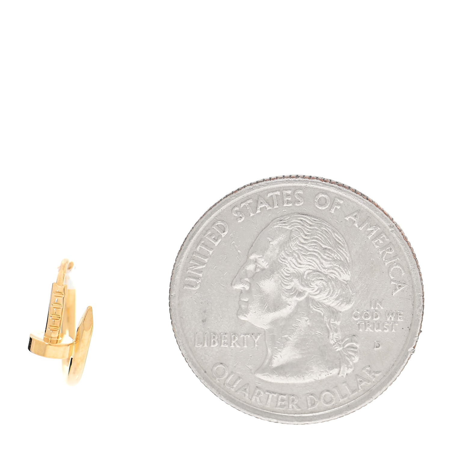 Cartier 18K Yellow Gold Juste Un Clou Single Hoop Earring 2 of 5