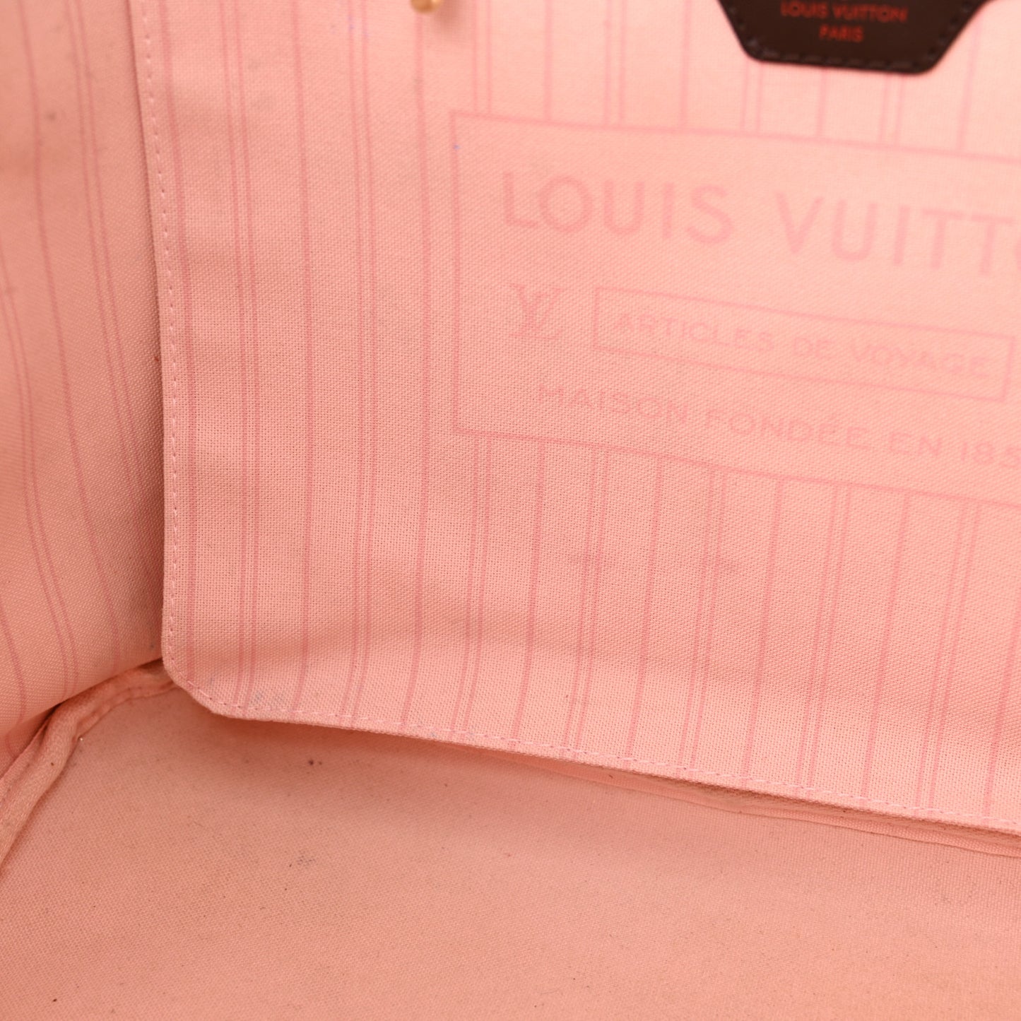 Damier Ebene Neo Neverfull MM Rose Ballerine