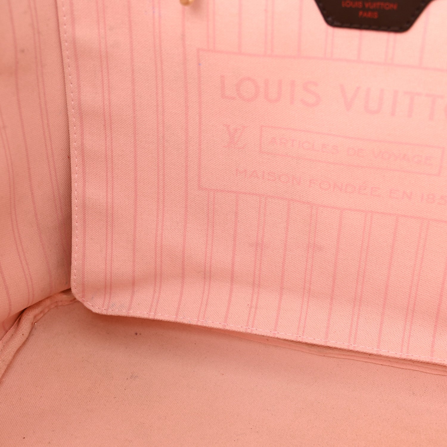 Louis Vuitton Damier Ebene Neo Neverfull MM Rose Ballerine 15 of 22