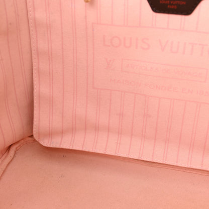 Louis Vuitton Damier Ebene Neo Neverfull MM Rose Ballerine 15 of 22