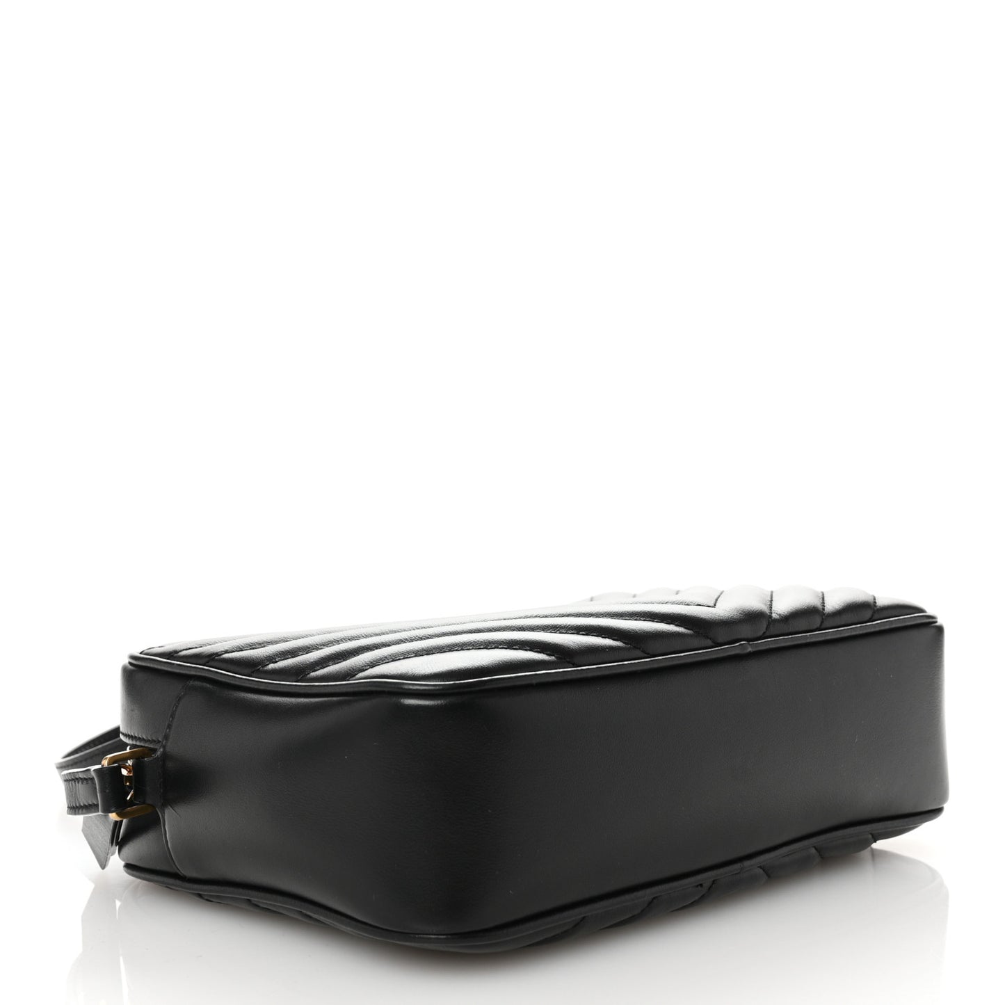 Calfskin Matelasse Monogram Lou Camera Bag Black