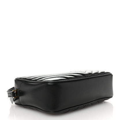 Saint Laurent Calfskin Matelasse Monogram Lou Camera Bag Black 4 of 10