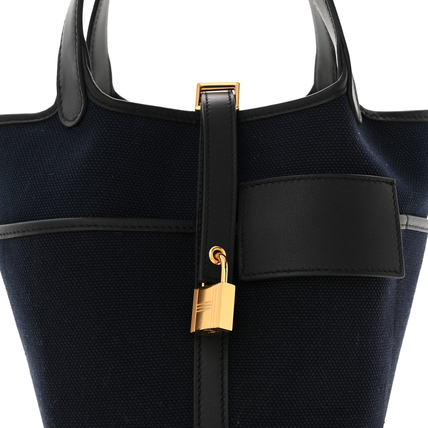 Hermes Toile Goeland Swift Cargo Picotin Lock 18 Bleu Marine 8 of 10