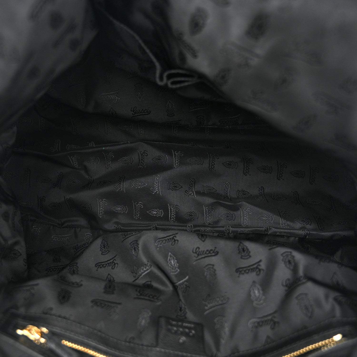 Gucci Patent Large Hysteria Top Handle Bag Black 5 of 10