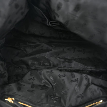 Gucci Patent Large Hysteria Top Handle Bag Black 5 of 10