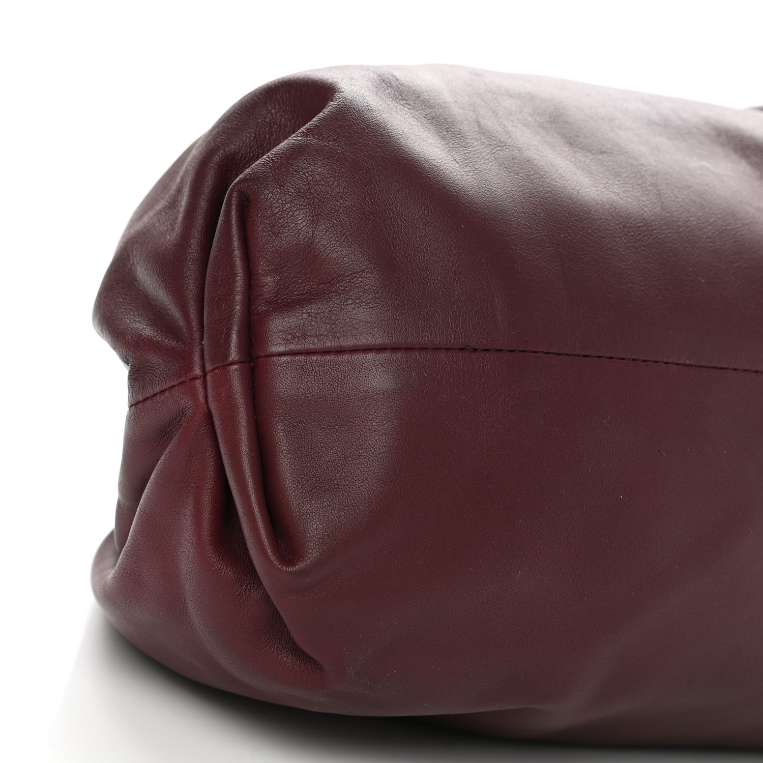 Bottega Veneta Smooth Butter Calf The Pouch Oversized Clutch Bordeaux 9 of 10