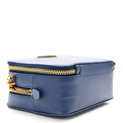 Prada Saffiano Camera Crossbody Bag Bleuette 4 of 11