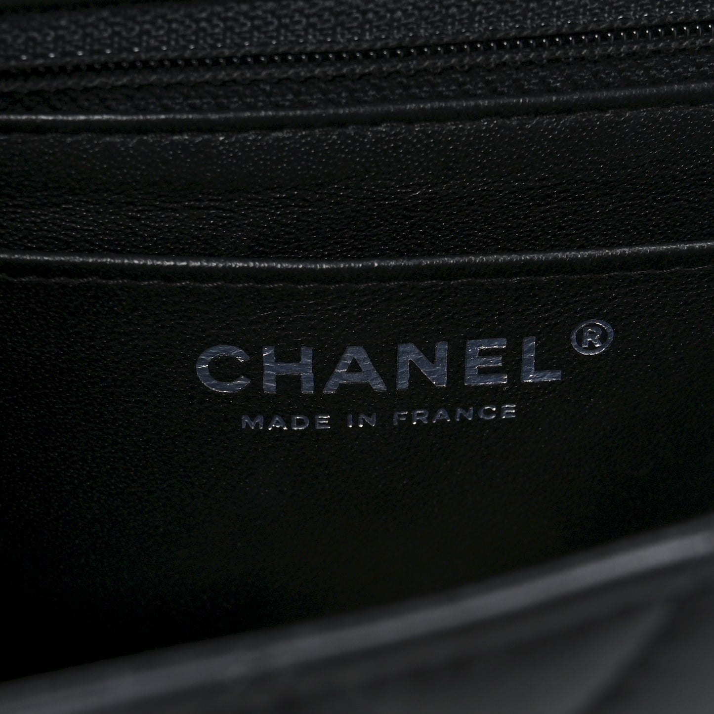 Lambskin Quilted Mini Rectangular Flap Black