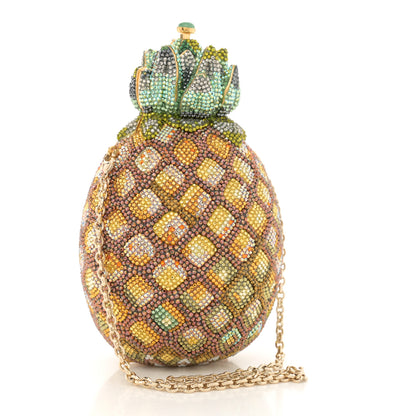 Judith Leiber Crystal Pineapple Minaudiere Clutch Multicolor 3 of 13