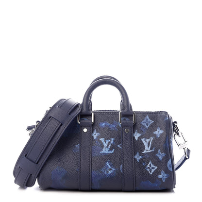 Louis Vuitton Monogram Ink Watercolor Keepall XS Blue 1 of 9