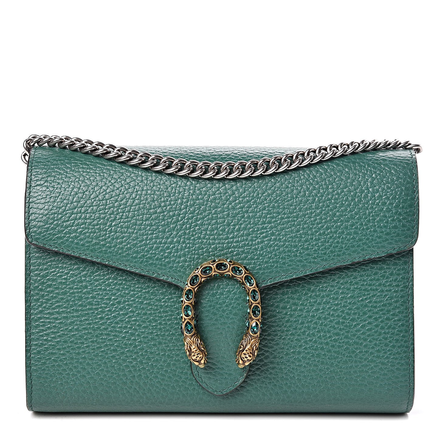 Calfskin Mini Dionysus Chain Wallet Emerald