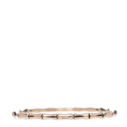 Gucci 18K Yellow Gold Small Bamboo Spring Bracelet 17 1 of 8
