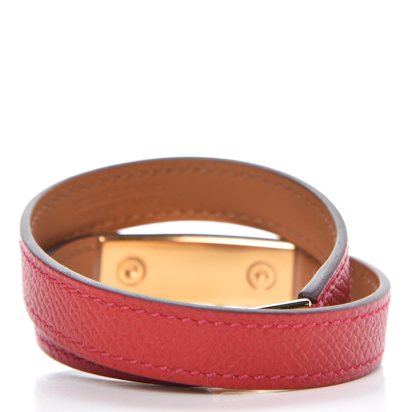 Epsom Rivale Double Tour Bracelet S Rouge Casaque