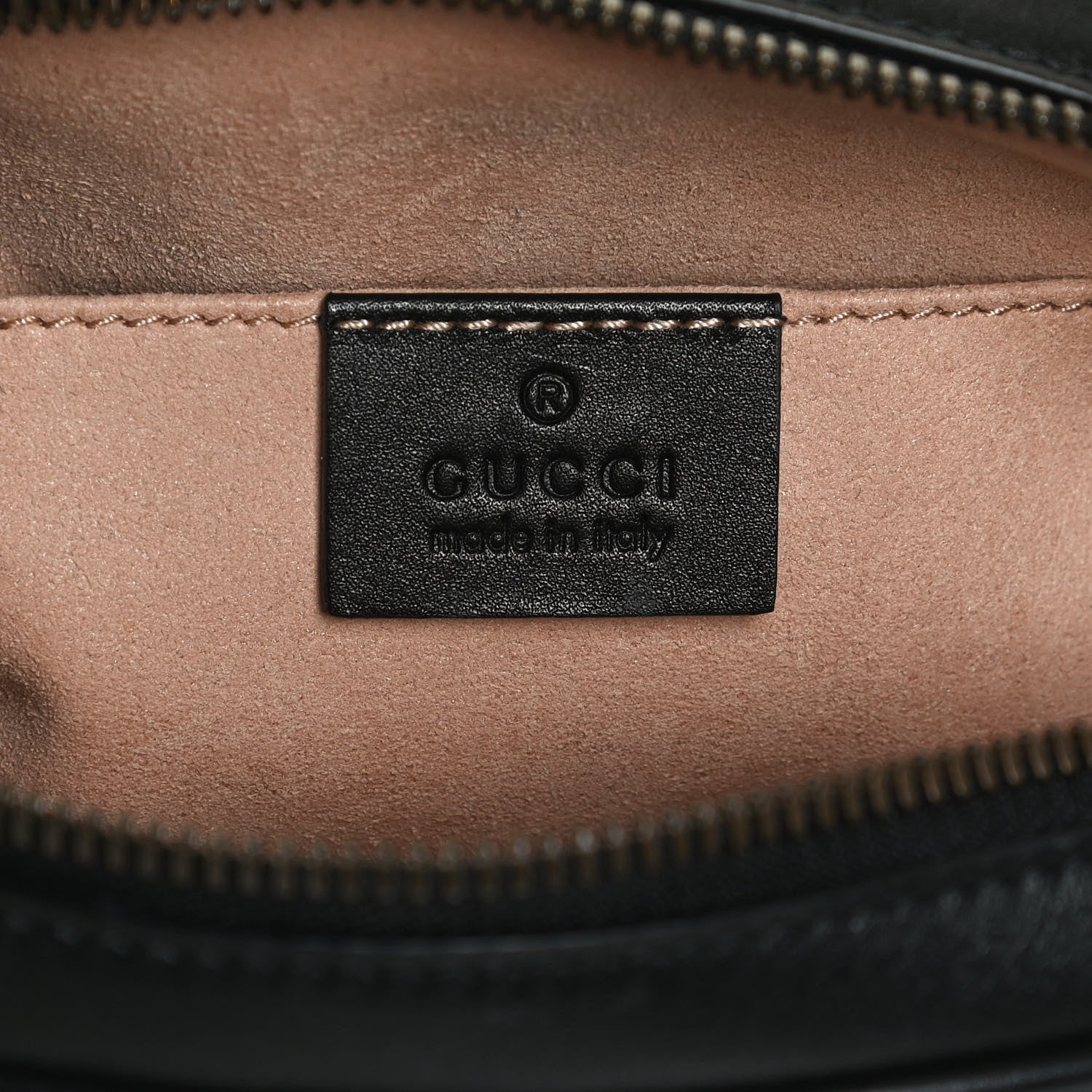 Gucci Calfskin Matelasse GG Marmont Belt Bag 95 38 Black 6 of 13