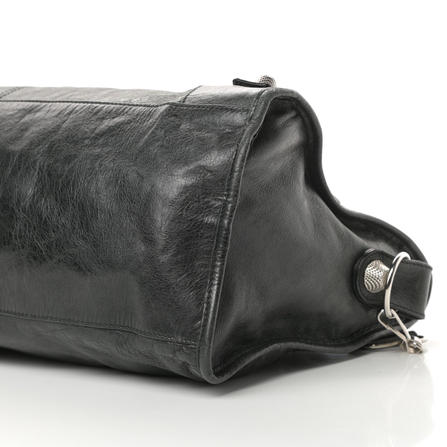 Agneau Giant 21 Silver Hardware Part Time Black