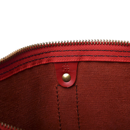 Louis Vuitton Epi Keepall 45 Castillan Red 8 of 15