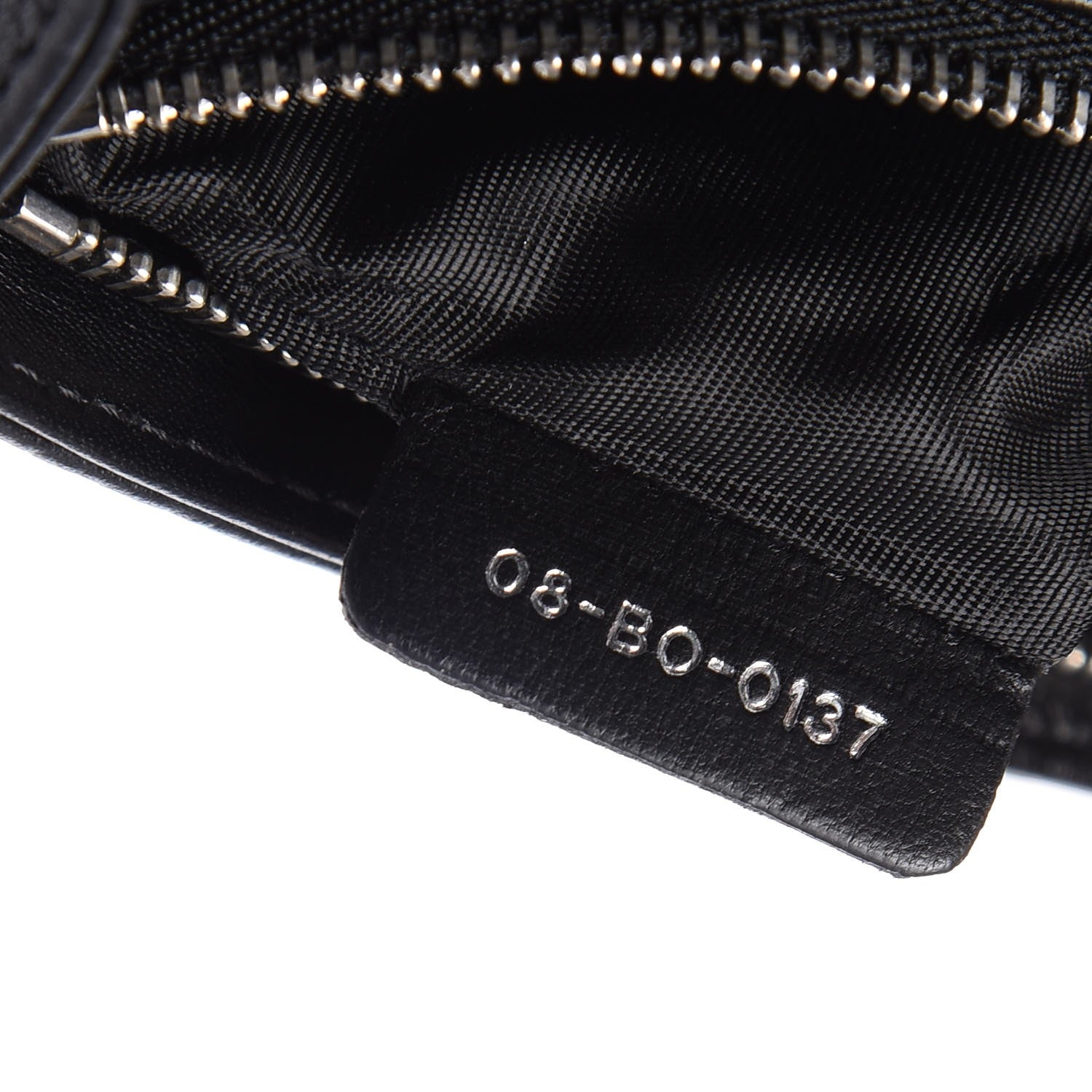 Christian Dior Grained Calfskin Diorama Wallet on Chain Pouch Black 8 of 8