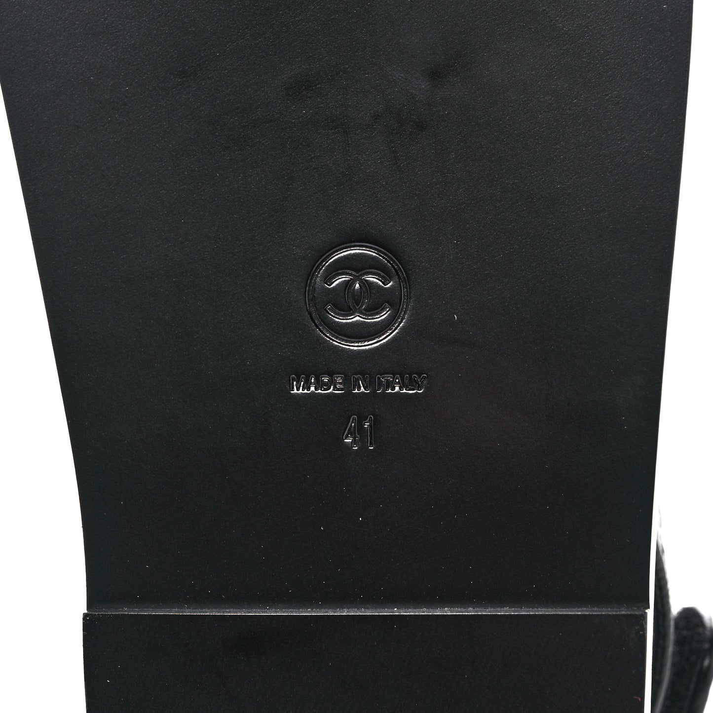 Grained Calfskin Velcro Dad Sandals 41 Black