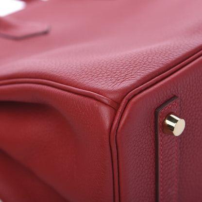 Hermes Taurillon Maurice Birkin 30 Rouge Vif 10 of 12
