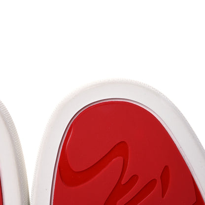 Christian Louboutin Calfskin Vieira Flat Sneakers 40 White 9 of 11