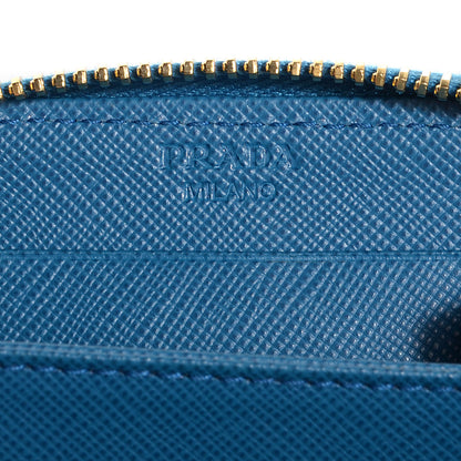 Prada Saffiano Metal Coin Purse Cobalto 8 of 11