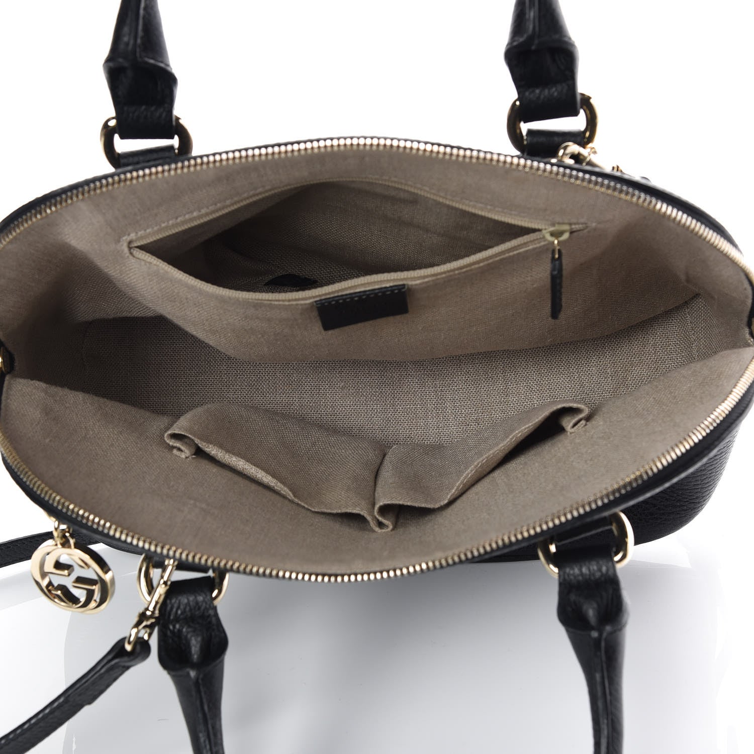 Gucci Calfskin Medium Dome Bag Black 6 of 10
