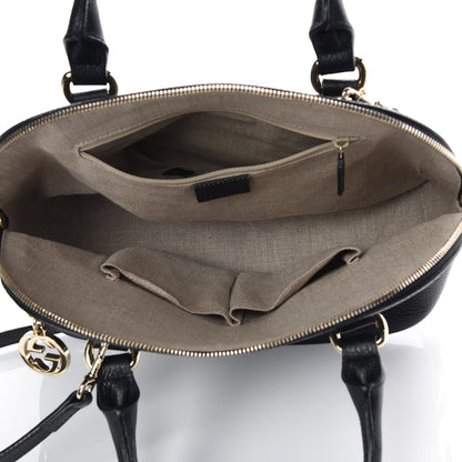 Gucci Calfskin Medium Dome Bag Black 6 of 10