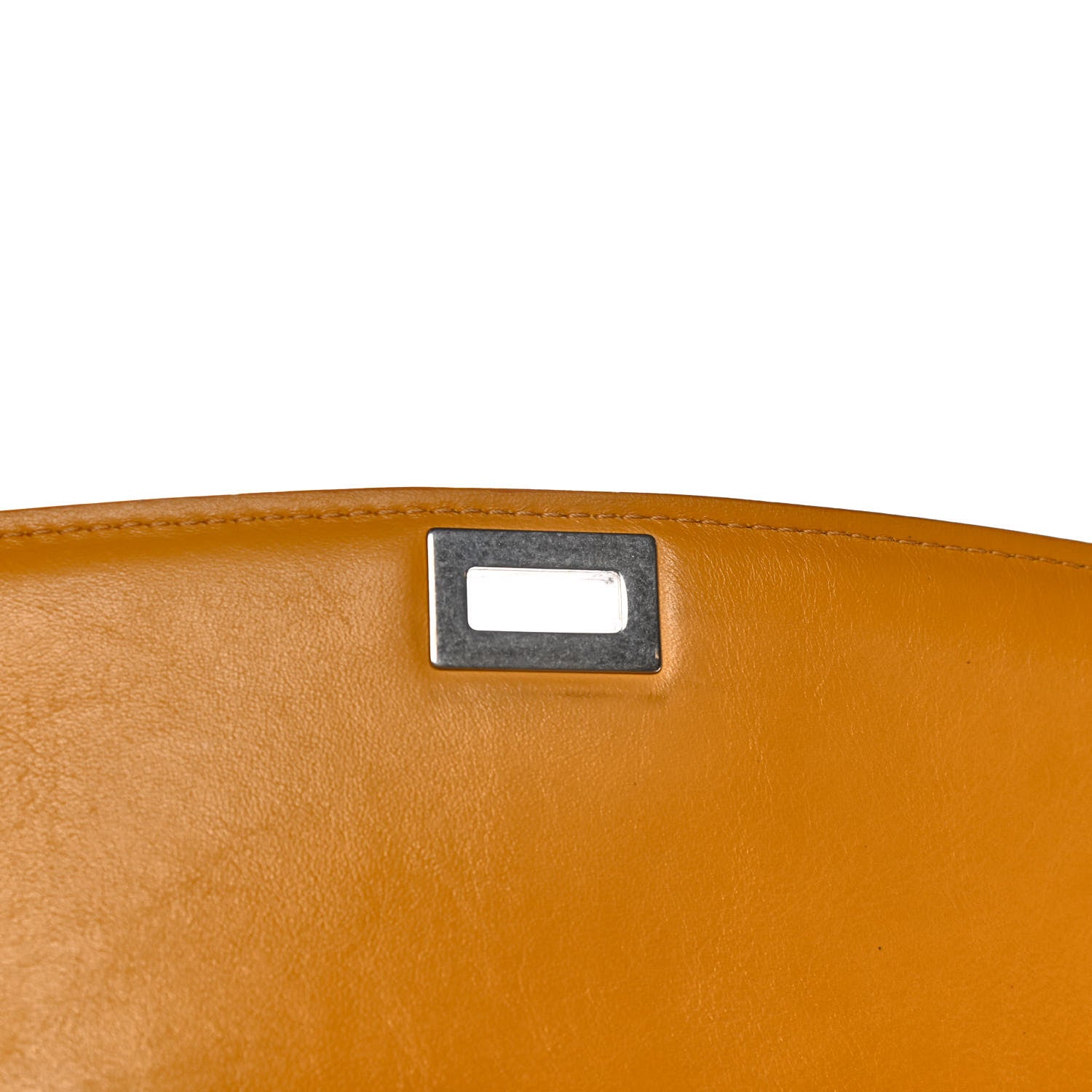 Celine Spazzolato Calfskin Medium Classic Box Flap Bag Daffodil 12 of 14