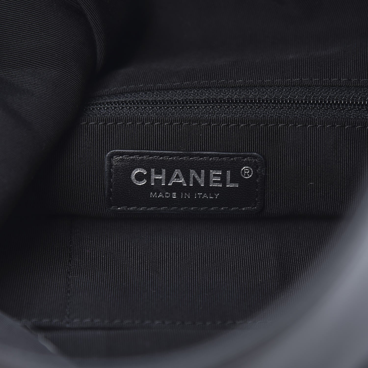Chanel Lambskin Quilted Grip Clutch Black 6 of 8