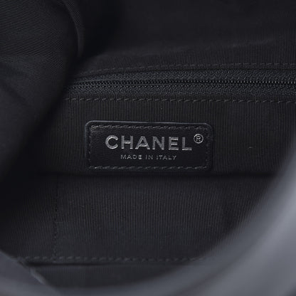 Chanel Lambskin Quilted Grip Clutch Black 6 of 8