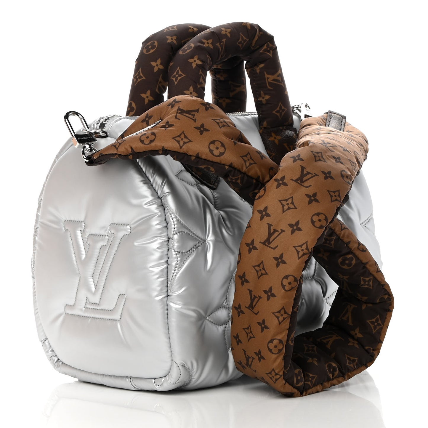 Econyl Mini Monogram Pillow Speedy Bandouliere 25 Silver