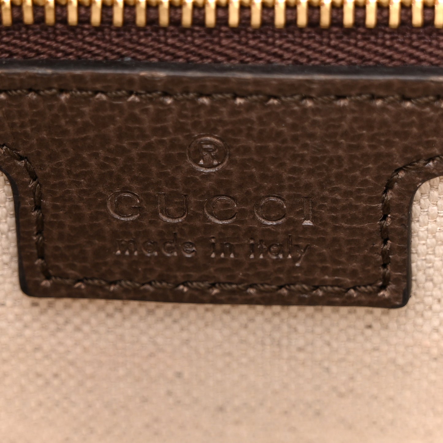 GG Supreme Monogram Web Small Ophidia Top Handle Bag Beige Ebony