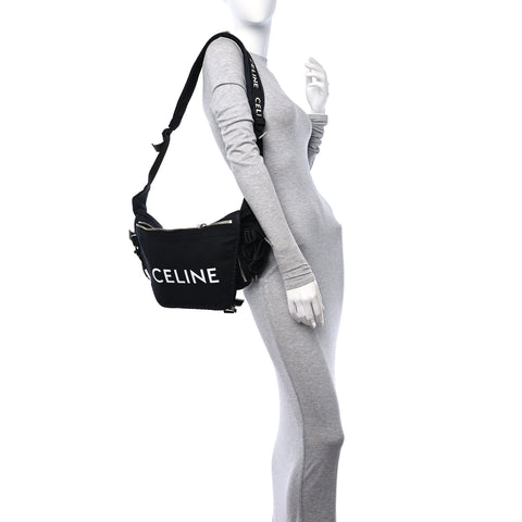 Canvas Medium Trekking Messenger Bag Black