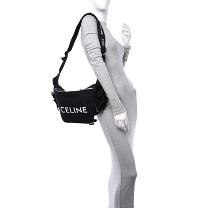 Celine Canvas Medium Trekking Messenger Bag Black 2 of 8