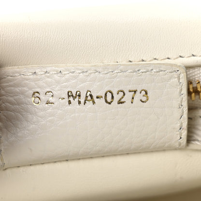 Christian Dior Supple Calfskin Cannage Medium Caro Bag Ivory 7 of 10