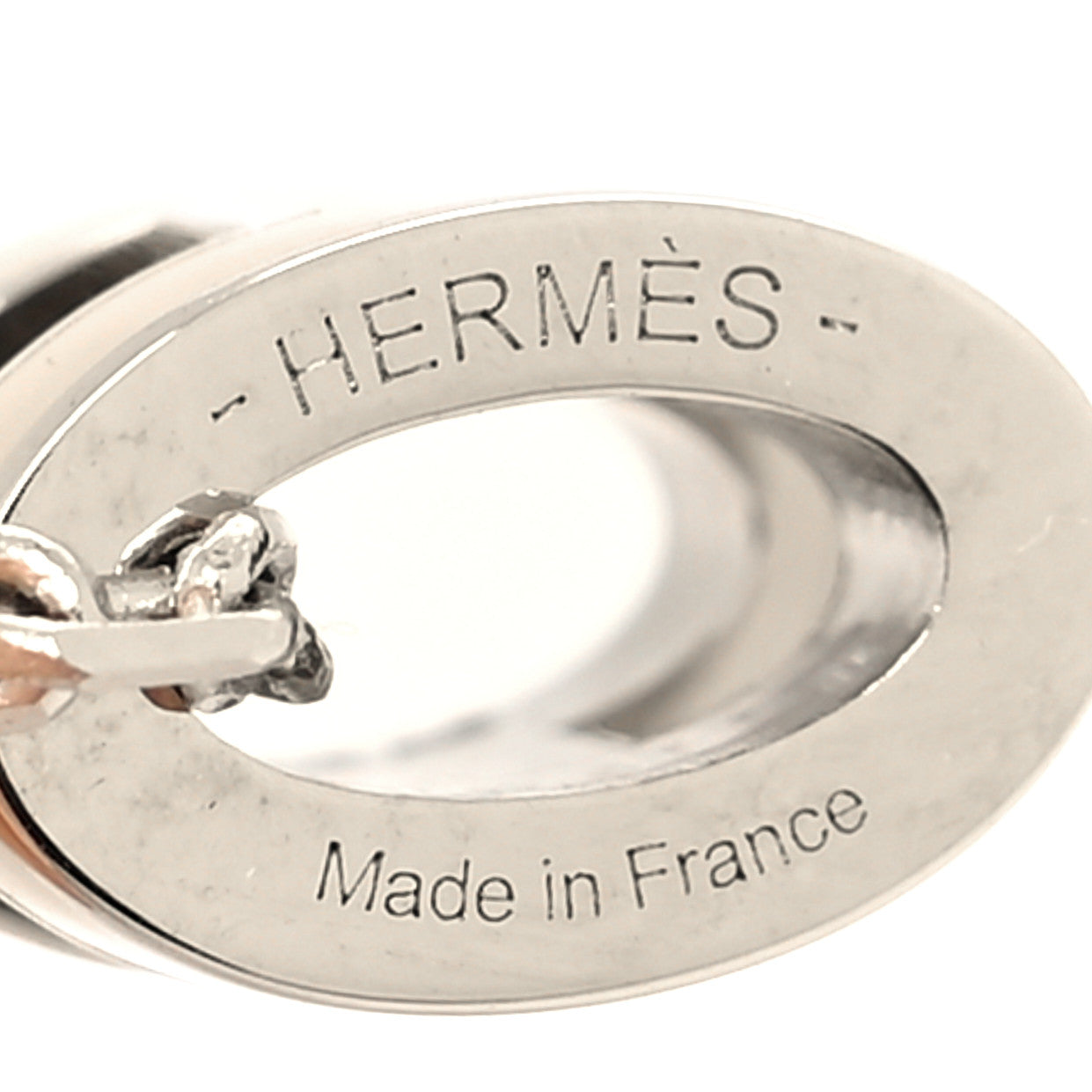 Hermes Palladium Mini Pop H Pendant Necklace Marron Glace 5 of 5