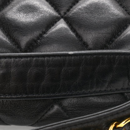 Chanel Lambskin Quilted Flap Waist Belt Bag 75 30 Black 11 of 13