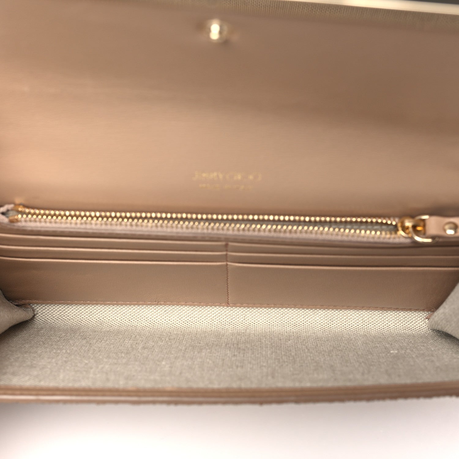 Jimmy Choo Glitter Clutch Gold 5 of 8