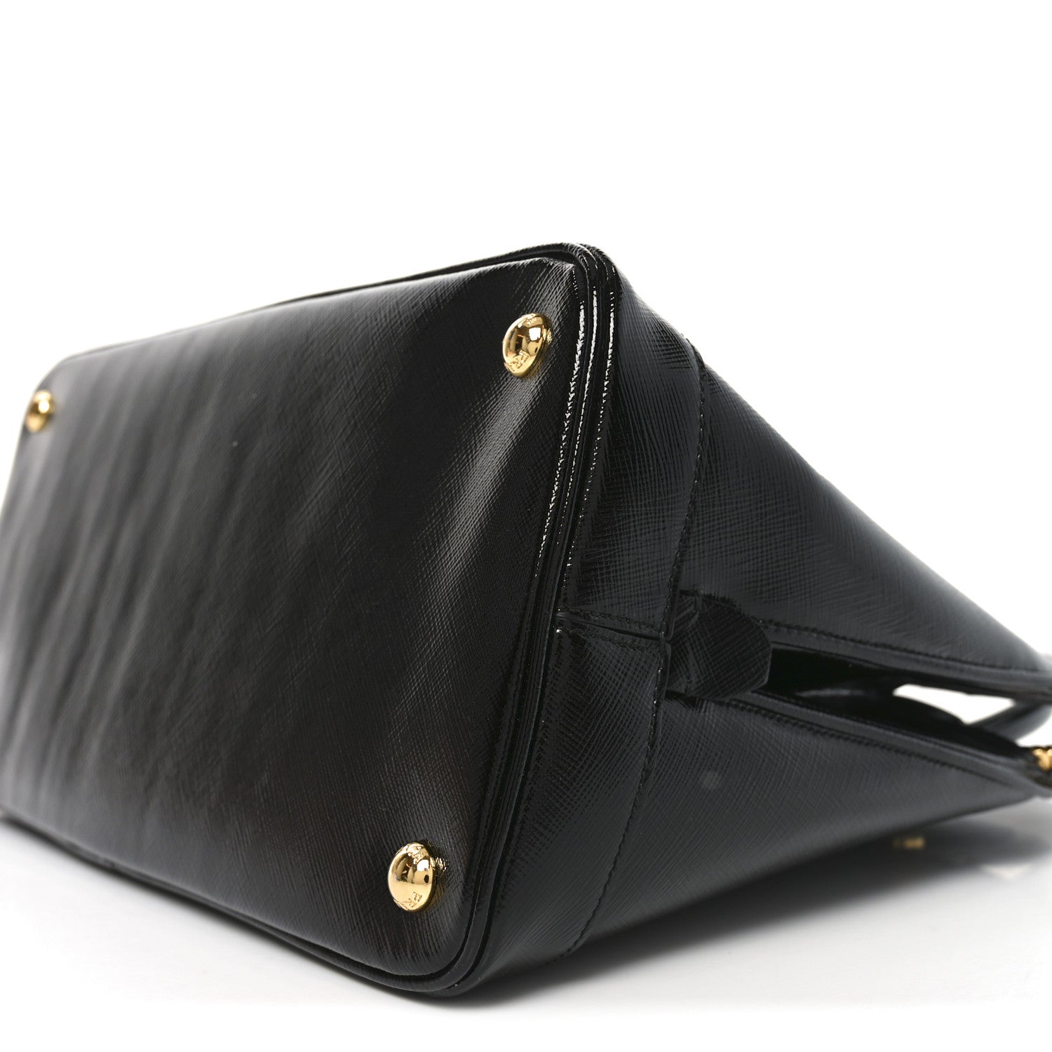 Prada Saffiano Vernice Medium Open Promenade Tote Black 9 of 9
